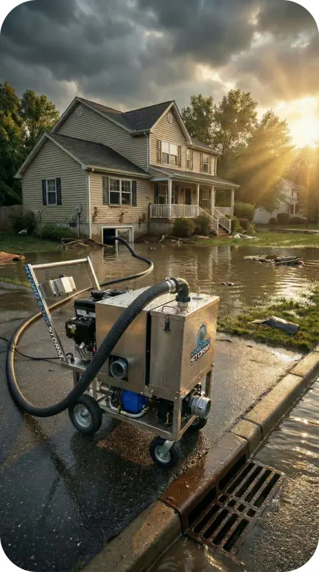 Portable water extraction machine by Cleansmart Technologies
